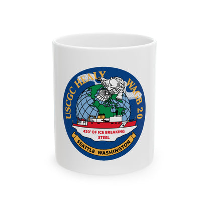 USCGC Healy WAGB 20 Seattle Wash (U.S. Coast Guard) White Coffee Mug