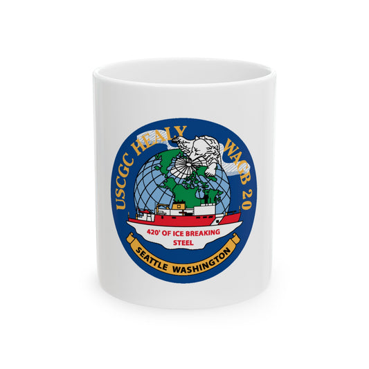 USCGC Healy WAGB 20 Seattle Wash (U.S. Coast Guard) White Coffee Mug