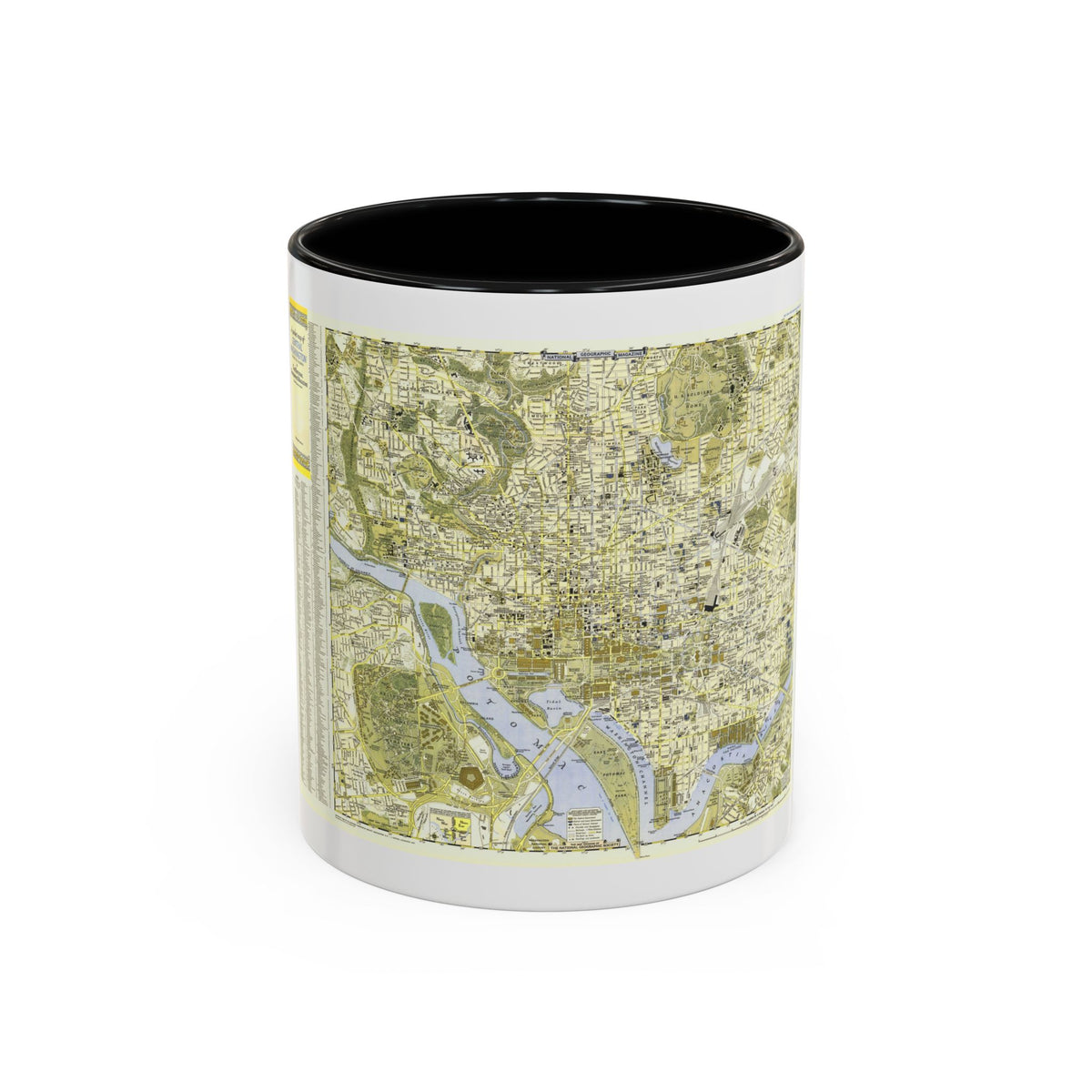 USA - Washington, Central (1948) (Map) Accent Coffee Mug
