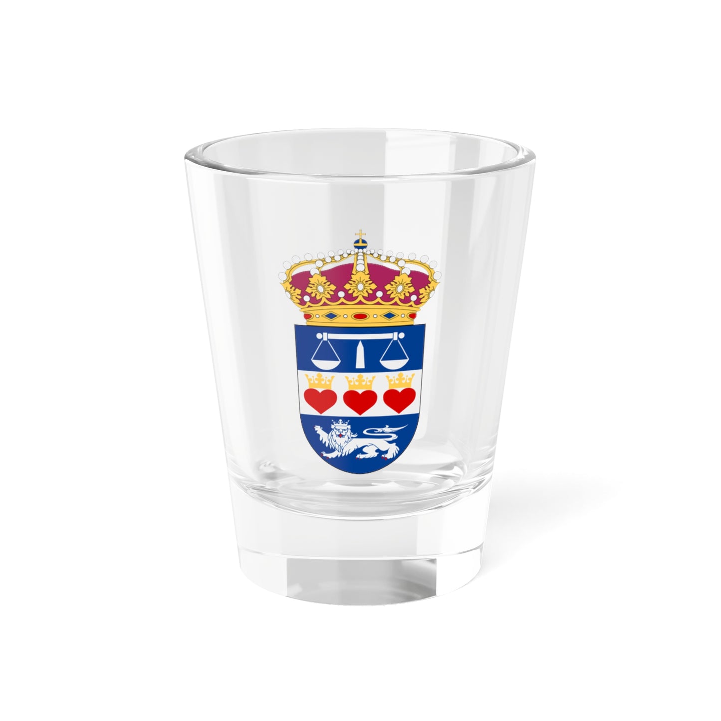 Halmstads tingsrätt vapen (Sweden) (Coat of Arms) Shot Glass 1.5oz