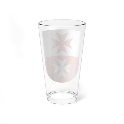 La Chaux-coat of arms (Switzerland) (Coat of Arms) Pint Glass 16oz