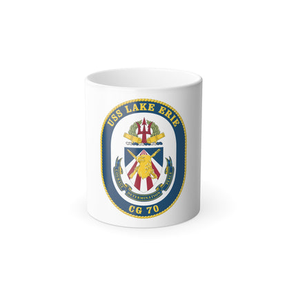 USS Lake Erie CG 70 Crest (U.S. Navy) Color Changing Mug 11oz