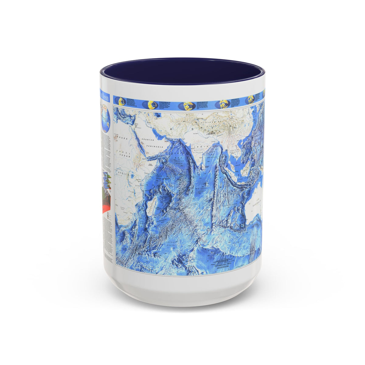 Indian Ocean (1992) (Map) Accent Coffee Mug