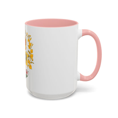 Coat of arms of the lands of the Bohemian Crown - Accent Coffee Mug