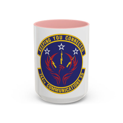 744th Communications Squadron (U.S. Air Force) Accent Coffee Mug