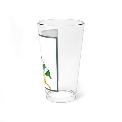 Pancasila Sila 5 Rice and Cotton (Indonesia) (Coat of Arms) Pint Glass 16oz