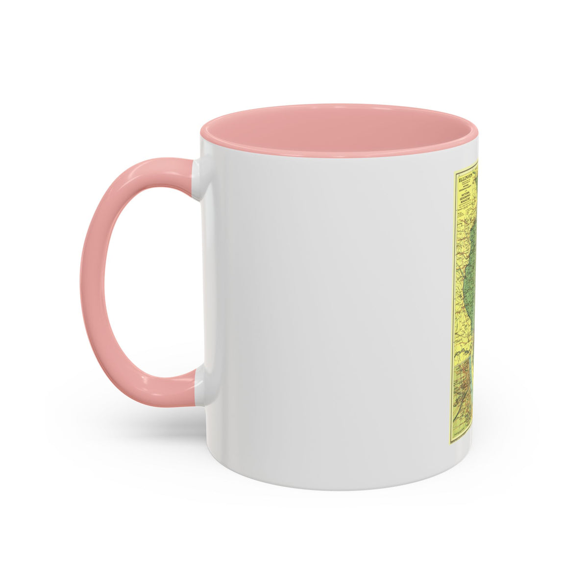USA - Illinois (1931) (Map) Accent Coffee Mug