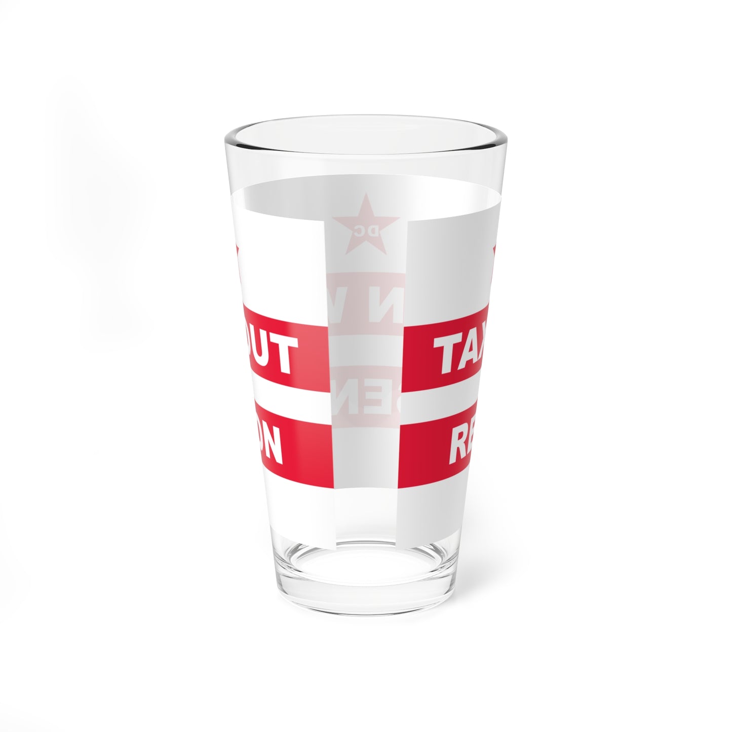 2002 Washington D.C. protest Flag (United States) Pint Glass 16oz
