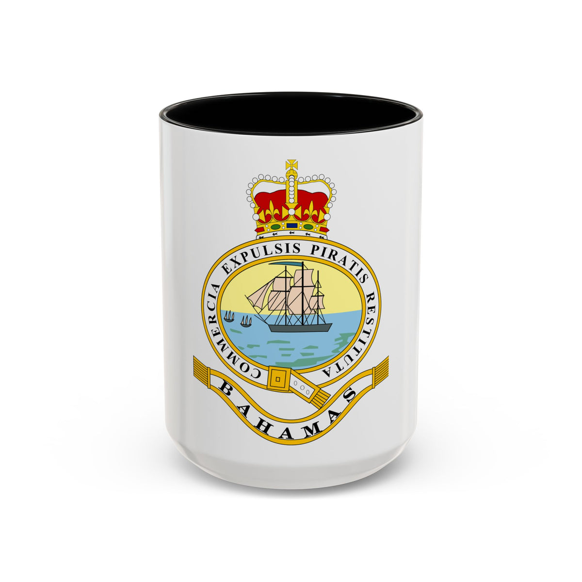 Emblem of the Bahamas (1869-1904; 1953-1964) - Accent Coffee Mug