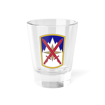 Verre à liqueur 10e brigade de soutien (armée américaine) 1,5 oz