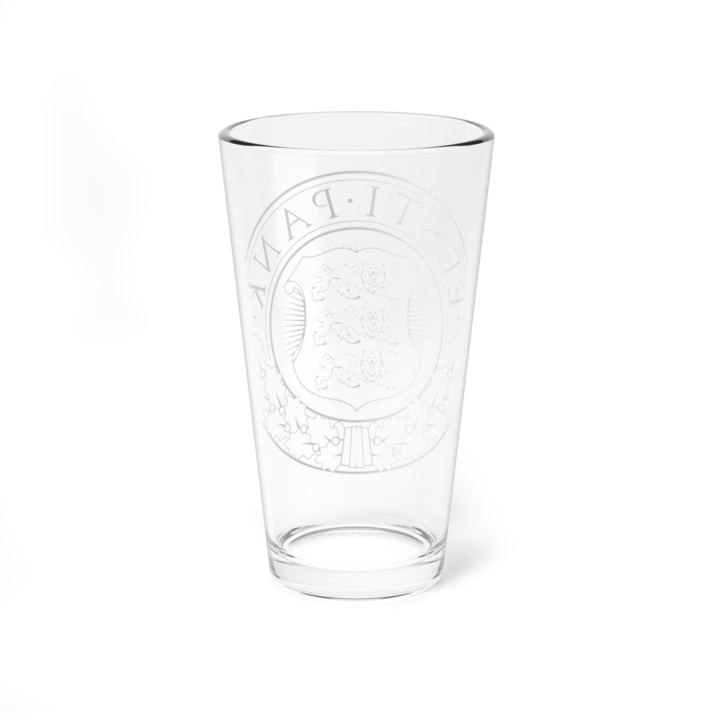 Seal of the Bank of Estonia (Estonia) (Coat of Arms) Pint Glass 16oz