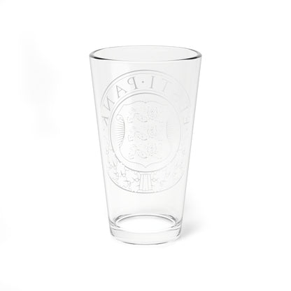 Seal of the Bank of Estonia (Estonia) (Coat of Arms) Pint Glass 16oz