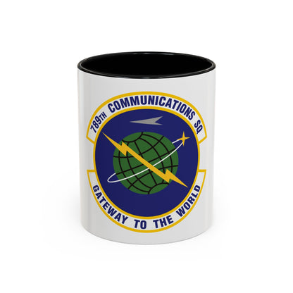 789th Communications Squadron (U.S. Air Force) Accent Coffee Mug