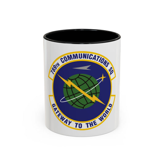 789th Communications Squadron (U.S. Air Force) Accent Coffee Mug