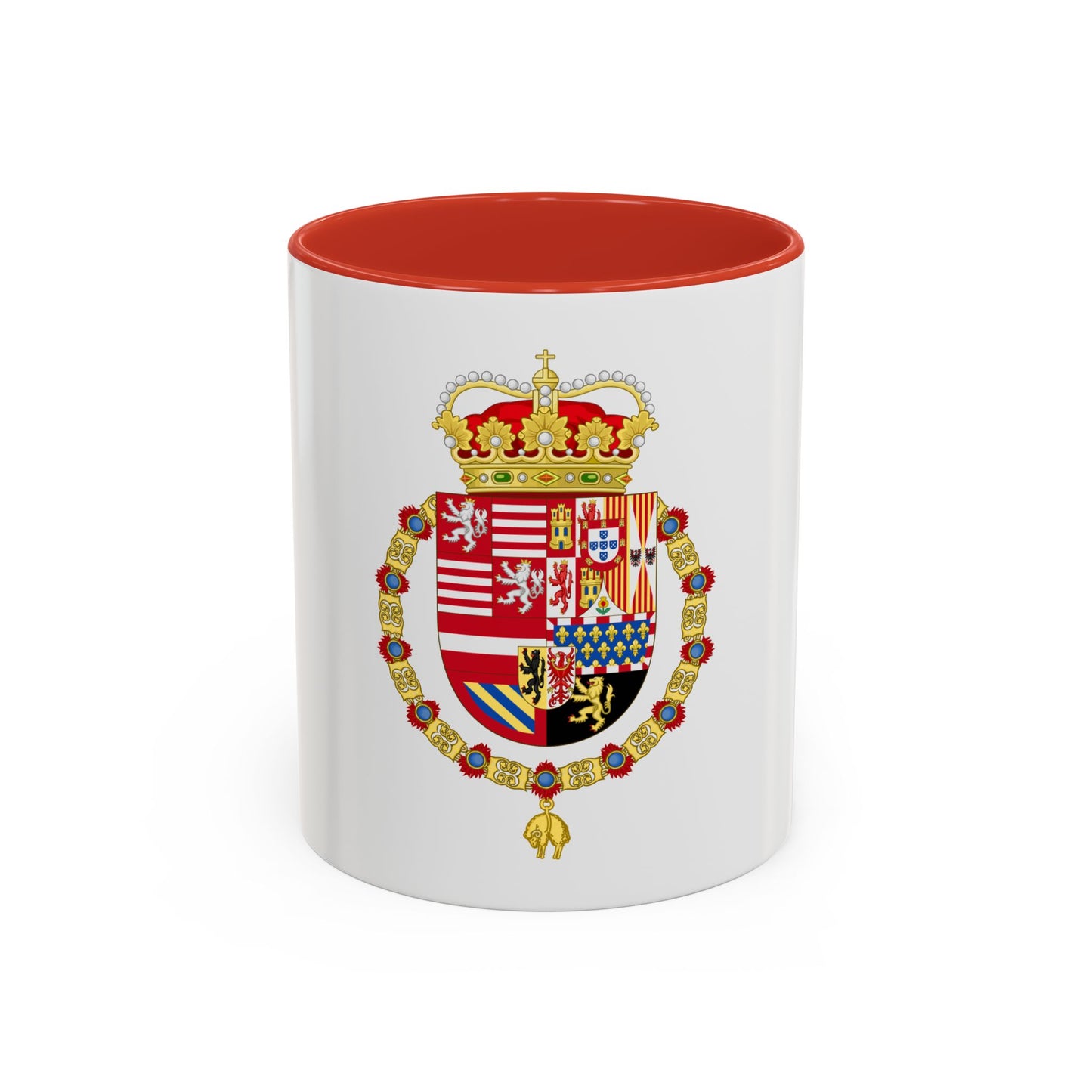 Coat of Arms of Archduke Albert of Austria as Governor-Monarch of the Low Countries - Accent Coffee Mug