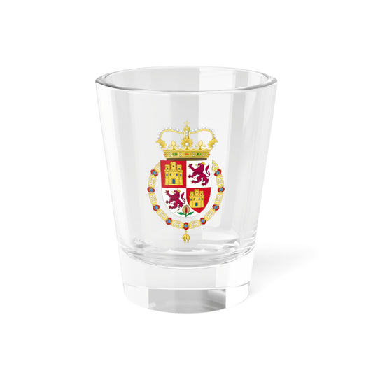 Lesser Royal Coat of Arms of Spain c.1668-1700 (Spain) (Coat of Arms) Shot Glass 1.5oz
