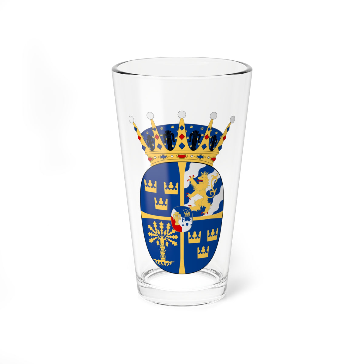 Prinsessan Adrienne vapen (Sweden) (Coat of Arms) Pint Glass 16oz