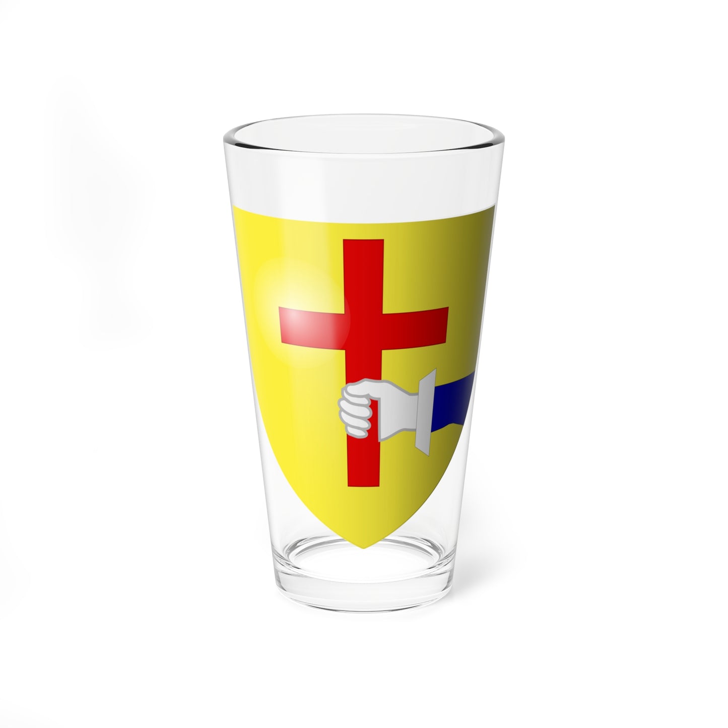 Donegal Town COA 3d (Ireland) (Coat of Arms) Pint Glass 16oz