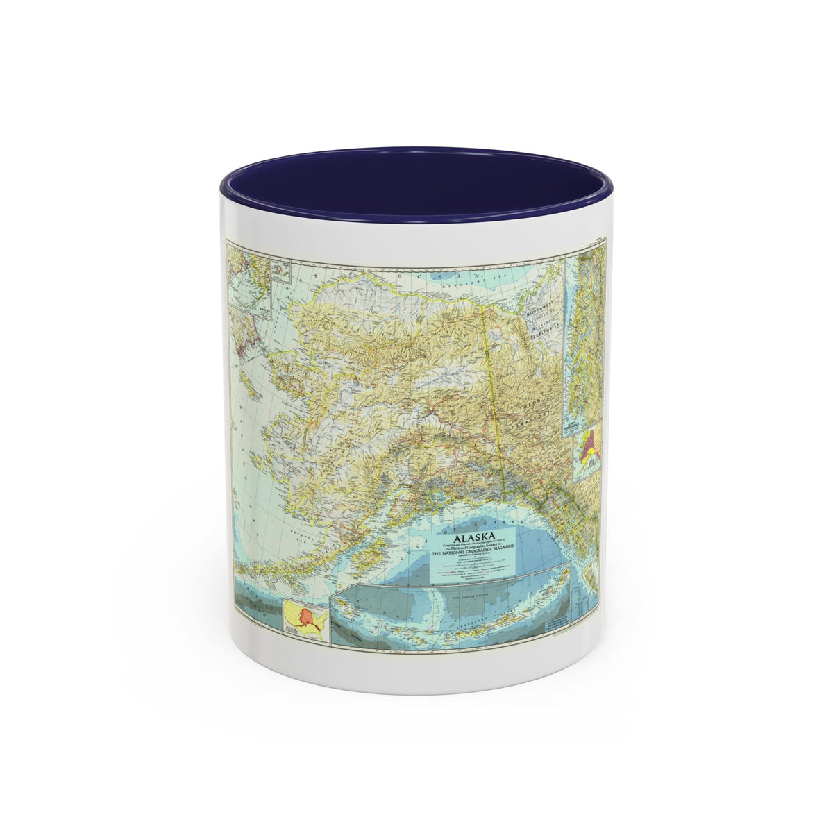 USA - Alaska (1956) (Map) Accent Coffee Mug