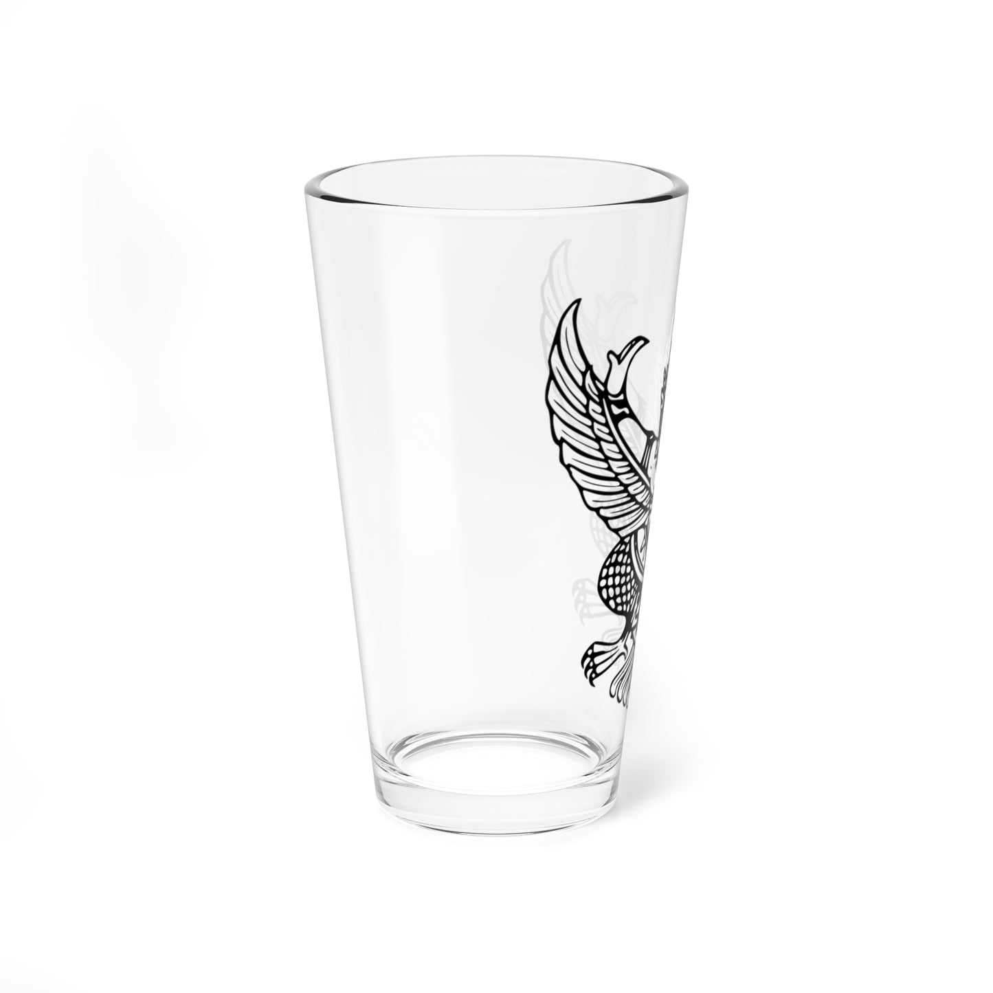 Thai government Garuda emblem Version 5 (Thailand) (Coat of Arms) Pint Glass 16oz