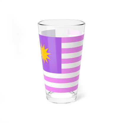 Bisexual-pride Flag of Malaya (Malaysia) Pint Glass 16oz