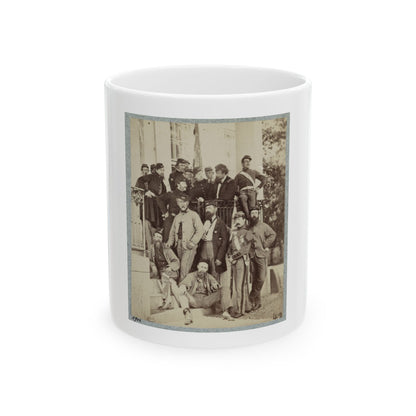 7th New York State Militia, Camp Cameron, D.C., 1861 028 (U.S. Civil War) White Coffee Mug