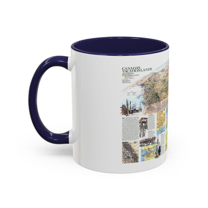 Canada - Vacationlands (1985) (Map) Accent Coffee Mug