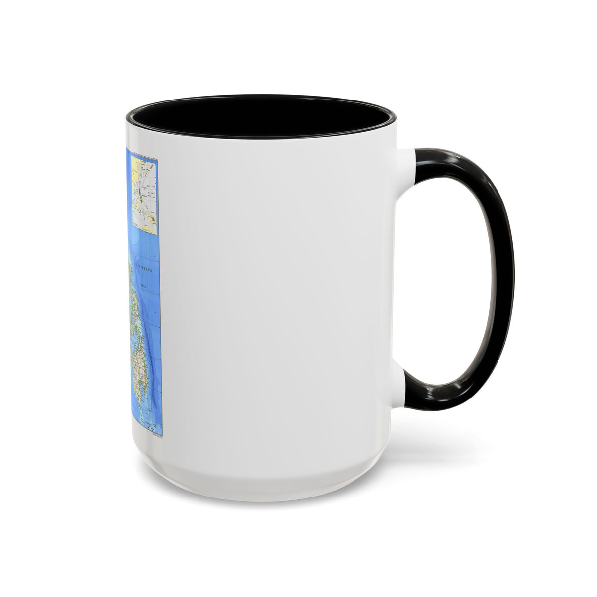 Philippines, The (1986) (Map) Accent Coffee Mug