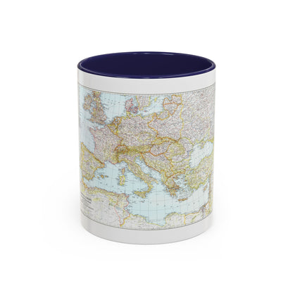 Europe, Central & Mediterranean Sept-1st (1939) (Map) Accent Coffee Mug