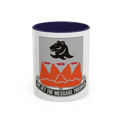 4 Signal Battalion (U.S. Army) Accent Coffee Mug