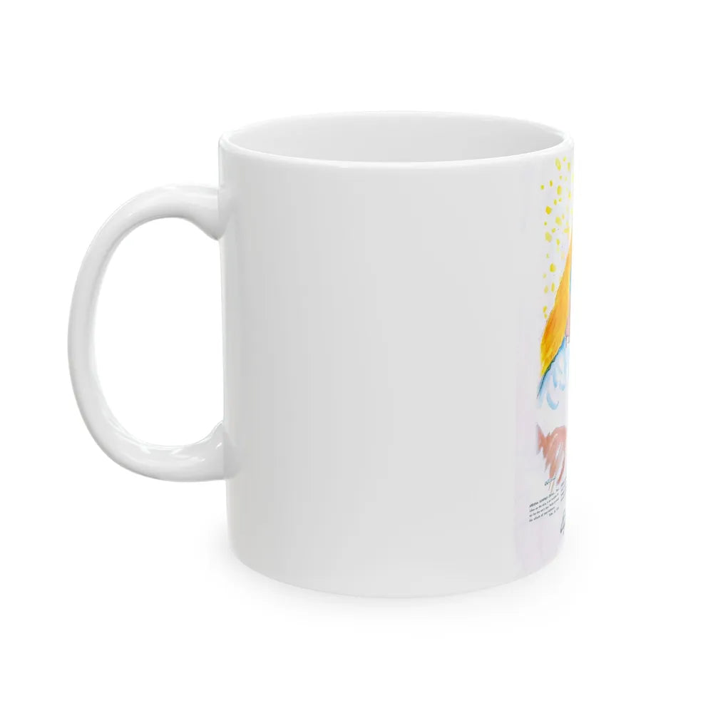 Elizabeth Arden advt, Stay Pretty in the Sun, 1947 - White Coffee Mug-Go Mug Yourself