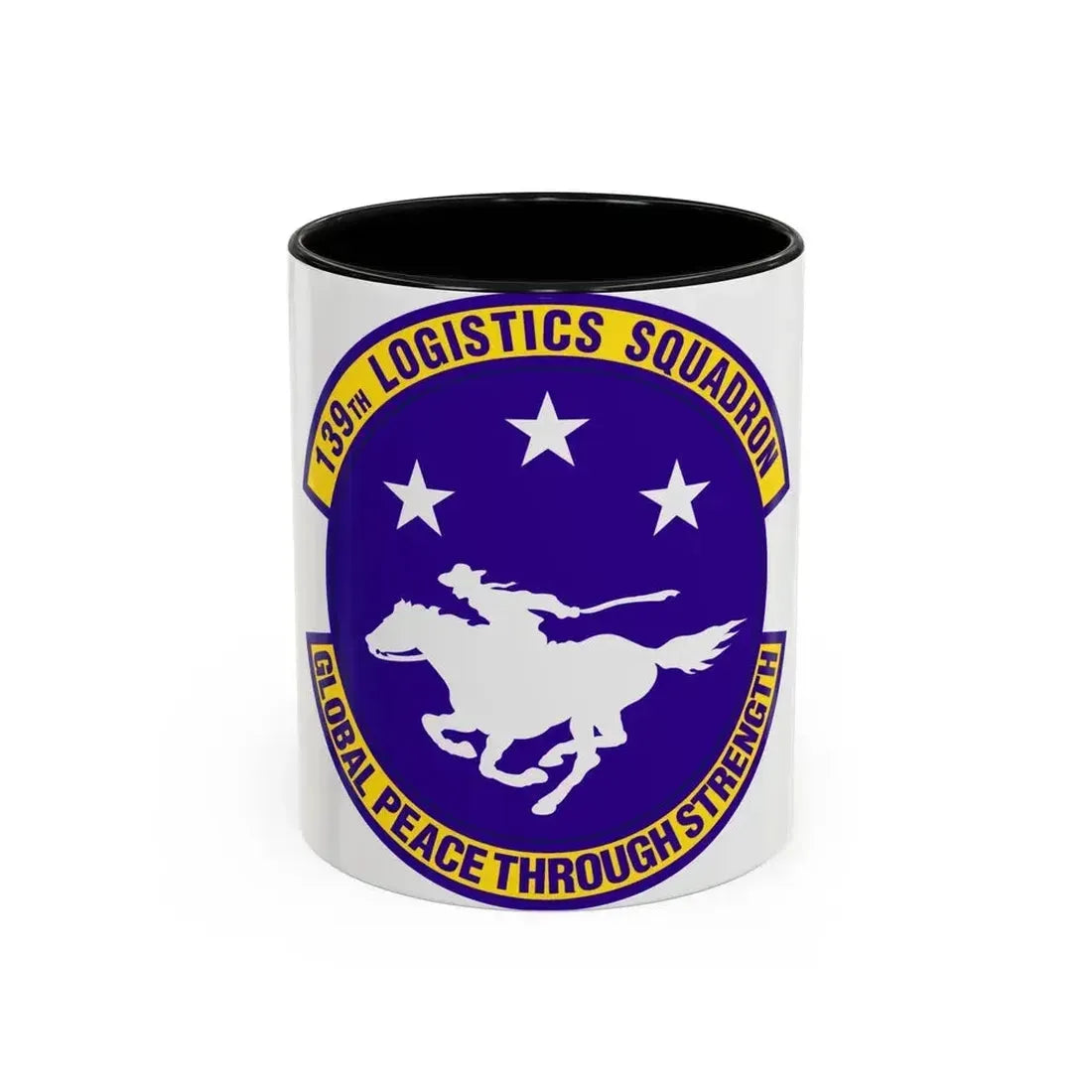 139th Logistics Squadron (U.S. Air Force) Accent Coffee Mug 11oz Black - Go Mug Yourself