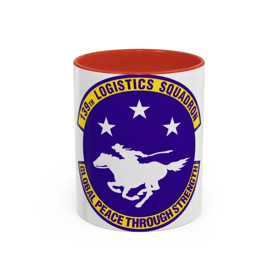 139th Logistics Squadron (U.S. Air Force) Accent Coffee Mug 11oz Red - Go Mug Yourself