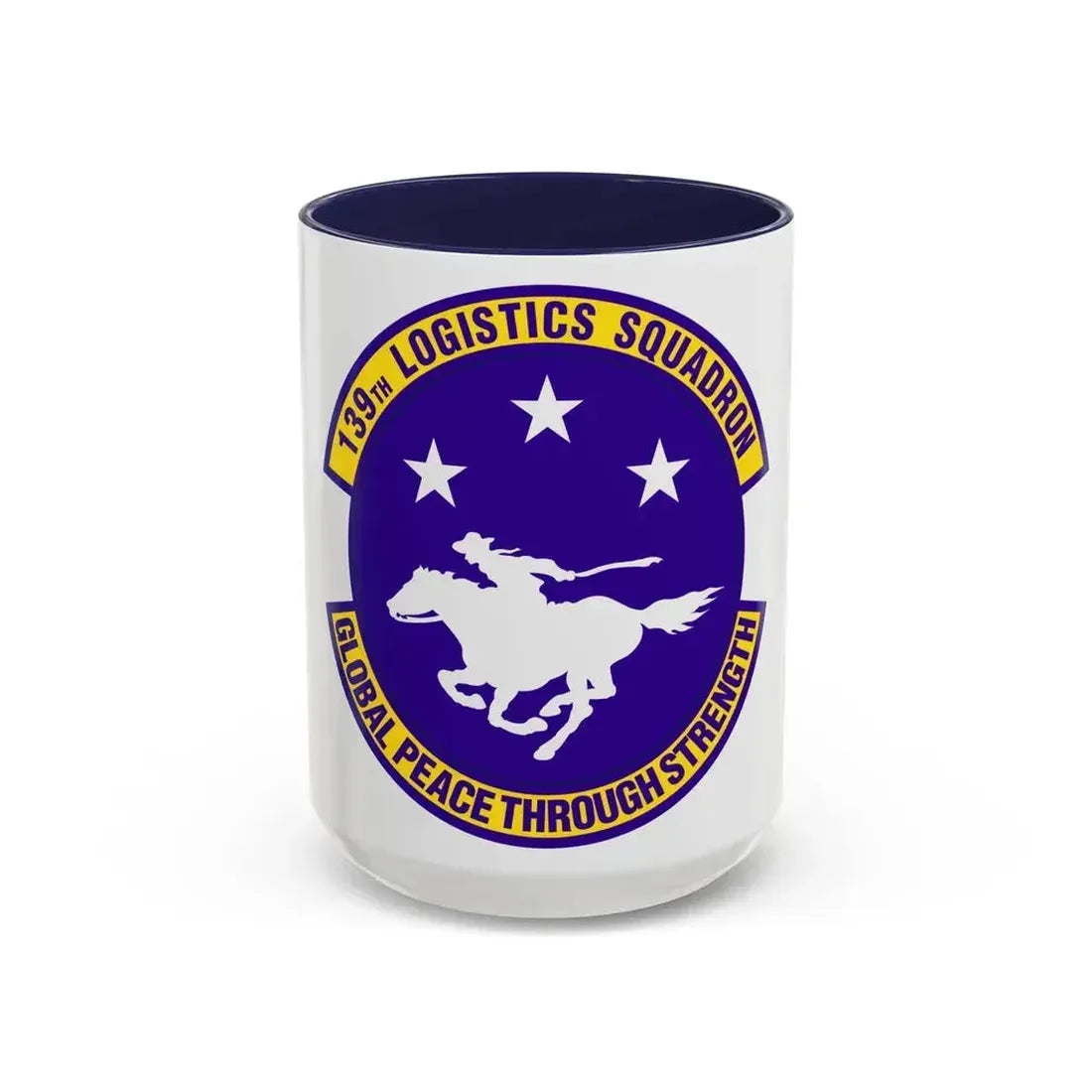 139th Logistics Squadron (U.S. Air Force) Accent Coffee Mug 15oz Navy - Go Mug Yourself