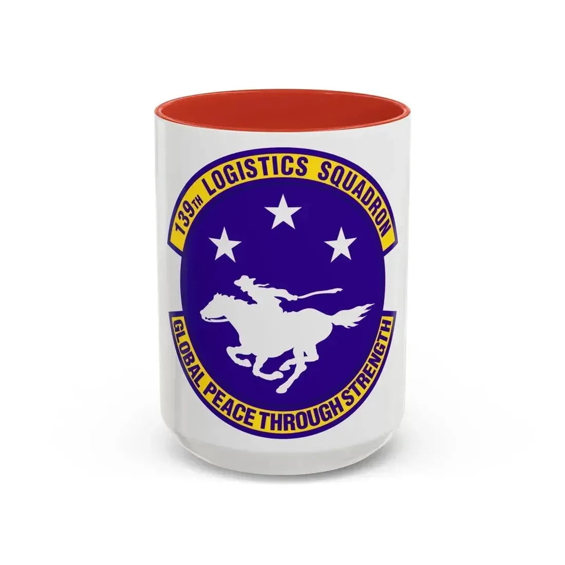 139th Logistics Squadron (U.S. Air Force) Accent Coffee Mug 15oz Red - Go Mug Yourself