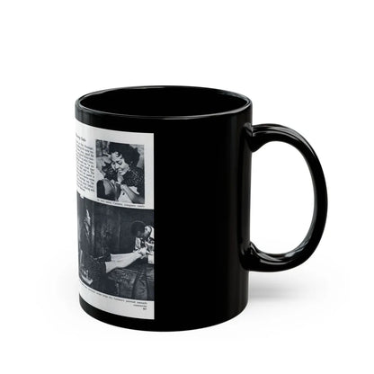 Dorothy Dandridge #98 - Pages 3 & 4 of 8 Featuring, Dorothy with, 3 B&W Photos & Article from Pageant Digest Mag. June '55 (Vintage Female Icon) Black Coffee Mug-Go Mug Yourself