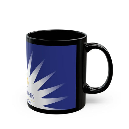 Flag of Fort St John British Columbia Canada - Black Coffee Mug-Go Mug Yourself