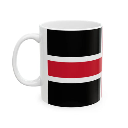 Flag of Durham UK - White Coffee Mug-Go Mug Yourself