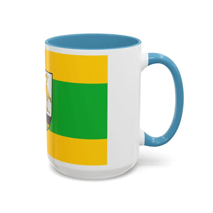 Flag of Greiz Germany - Accent Coffee Mug-Go Mug Yourself