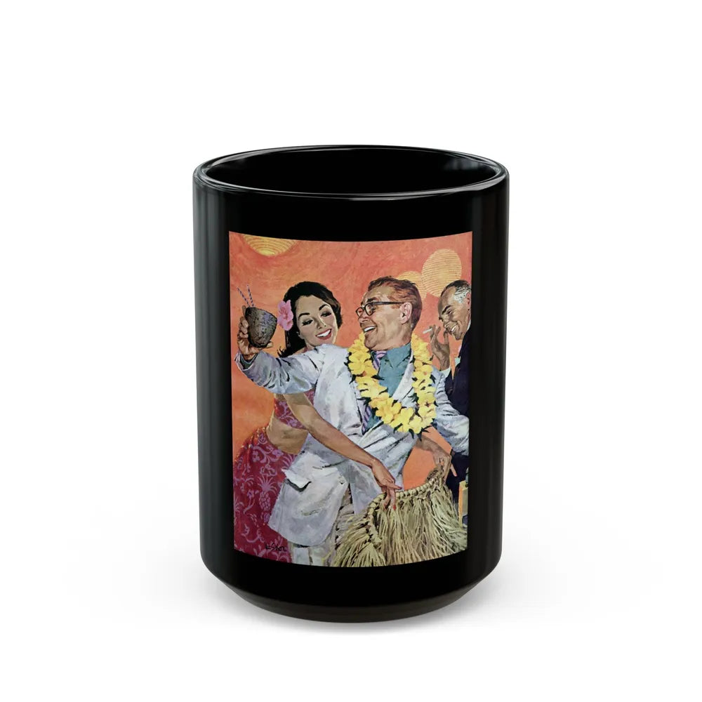 Botts in the Islands, The Saturday Evening Post, January 28, 1961 - Black Coffee Mug-15oz-Go Mug Yourself