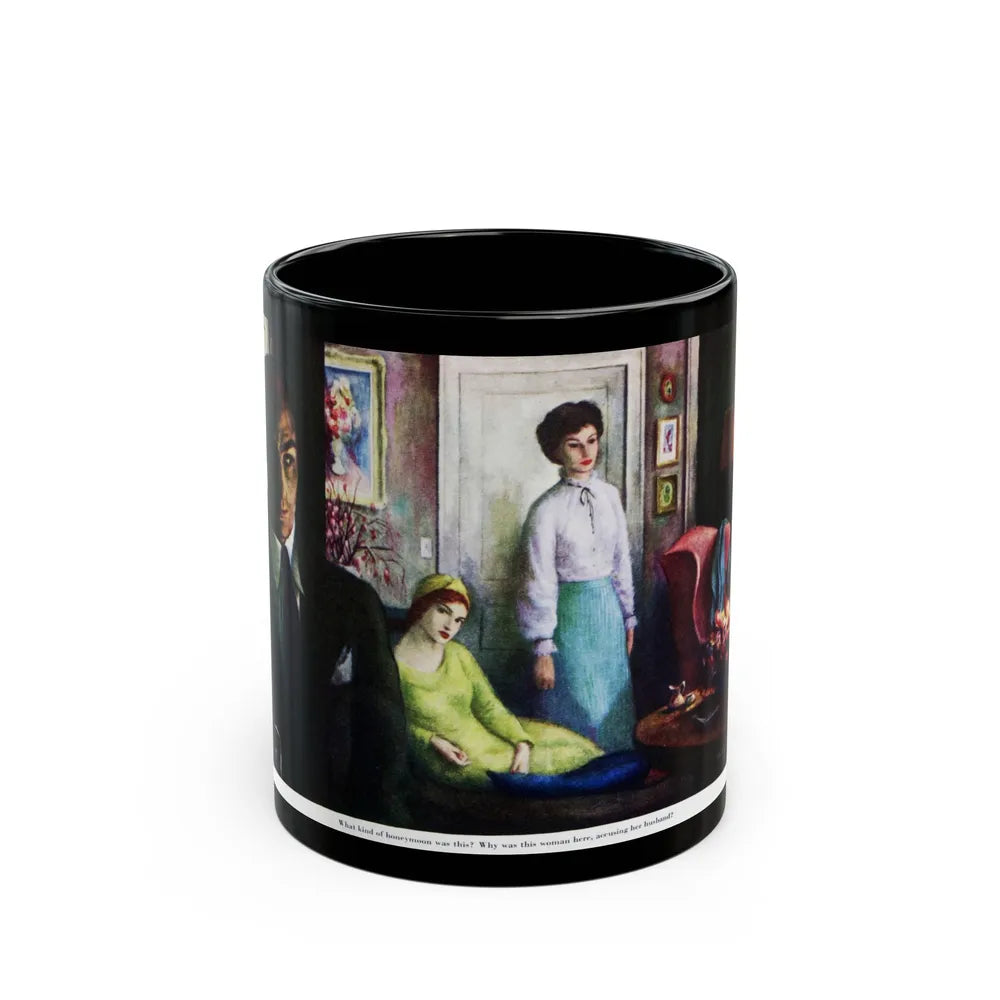 Fugitive From Terror (2), Saturday Evening Post, April 9, 1949 - Black Coffee Mug-11oz-Go Mug Yourself