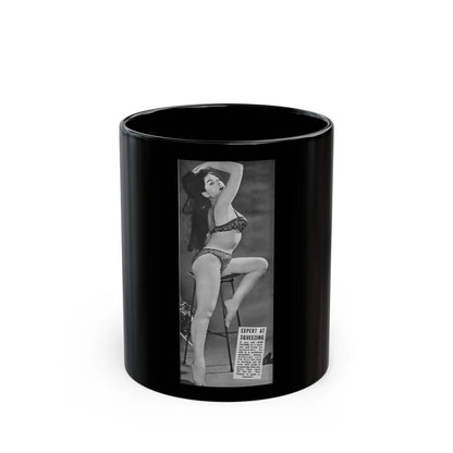 June Palmer #252 (Vintage Female Icon) Black Coffee Mug-11oz-Go Mug Yourself