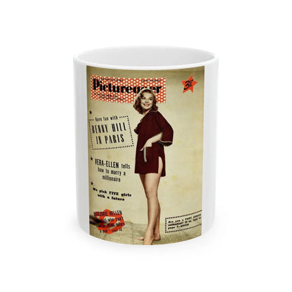 Leslie Parrish #263 - (Vintage Female Icon) White Coffee Mug-11oz-Go Mug Yourself