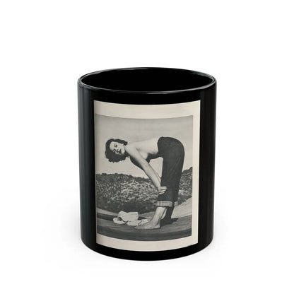 Dawn Richard #74 - [Pages 25] Including Pages 4 of 5 with, 1 B&W Photo from Swank Magazine Aug. '57 (Vintage Female Icon) Black Coffee Mug-11oz-Go Mug Yourself