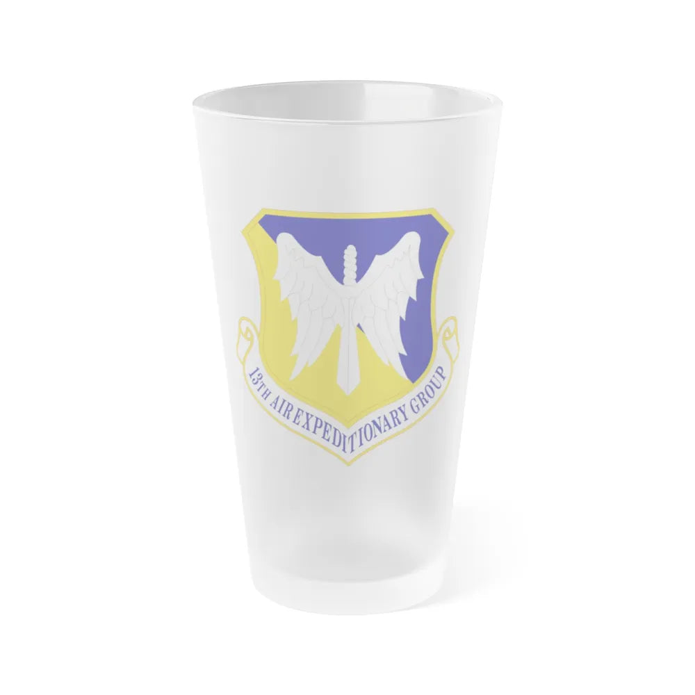 13th Air Expeditionary Group (U.S. Air Force) Frosted Pint Glass 16oz-Go Mug Yourself