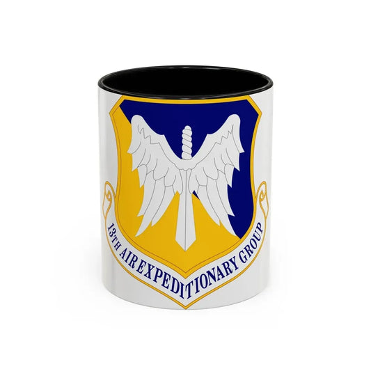 13th Air Expeditionary Group (U.S. Air Force) Accent Coffee Mug 11oz Black - Go Mug Yourself