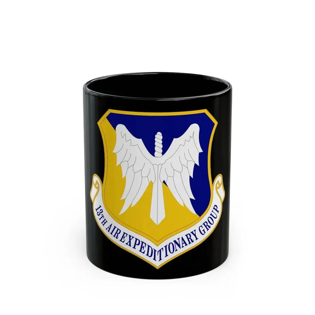 13th Air Expeditionary Group (U.S. Air Force) Black Coffee Mug 11oz - Go Mug Yourself