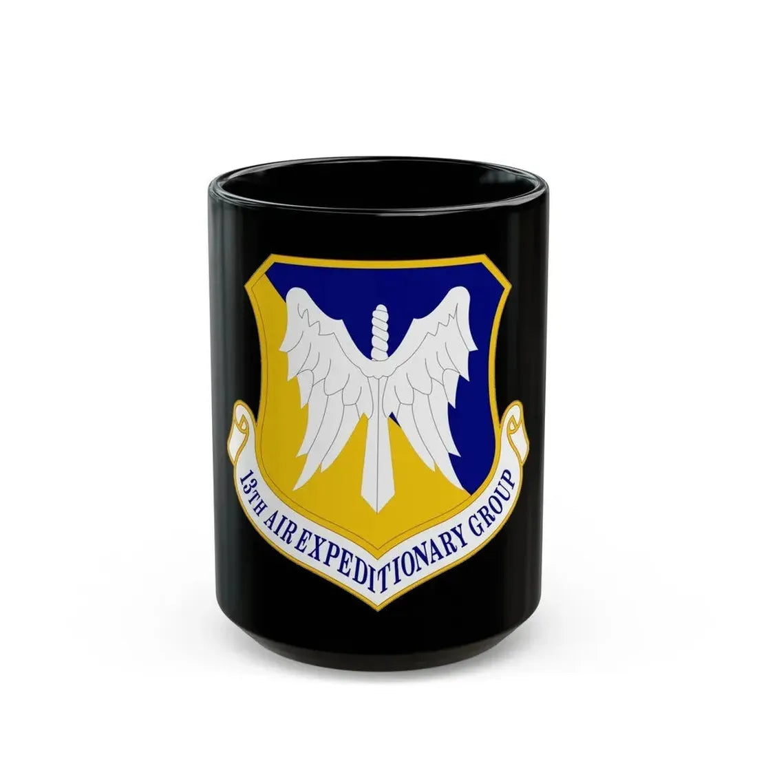 13th Air Expeditionary Group (U.S. Air Force) Black Coffee Mug 15oz - Go Mug Yourself