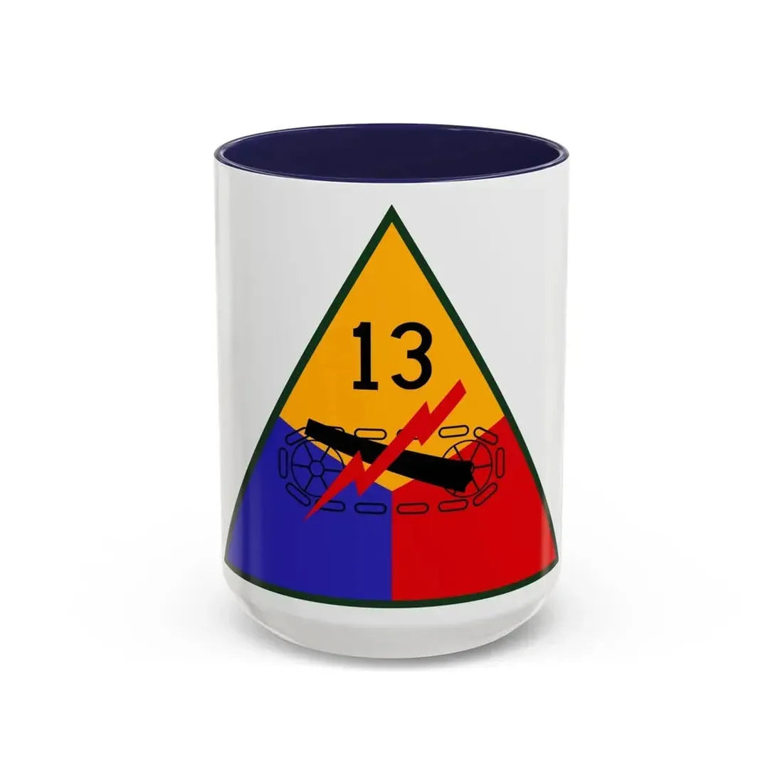 13th Armored Division (U.S. Army) Accent Coffee Mug 15oz Navy - Go Mug Yourself