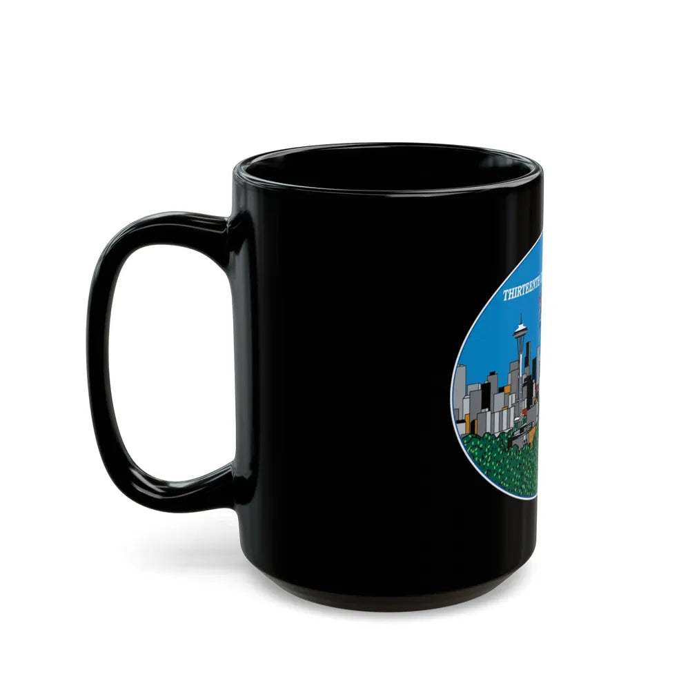 13th CG District Pacific Northwest (U.S. Coast Guard) Black Coffee Mug-Go Mug Yourself